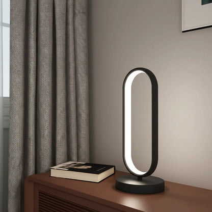 14" Black Metal Desk LED Table Lamp HomeRoots