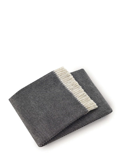 Soft Dark Gray Links Pattern Throw Blanket HomeRoots
