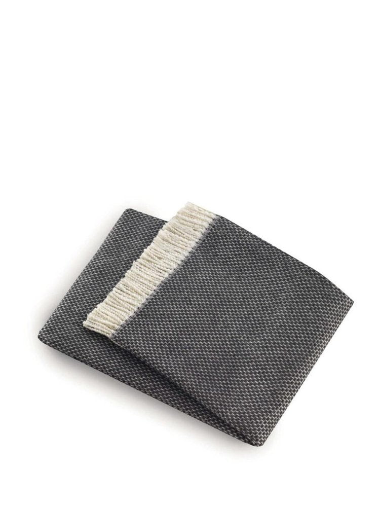 Soft Dark Gray Links Pattern Throw Blanket — view 6