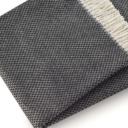 Soft Dark Gray Links Pattern Throw Blanket HomeRoots
