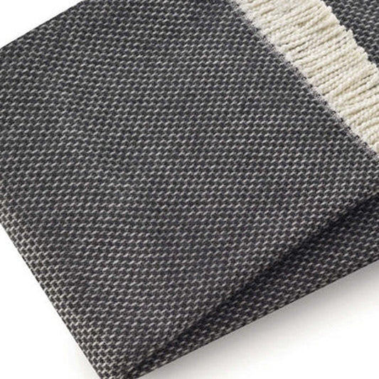 Soft Dark Gray Links Pattern Throw Blanket HomeRoots