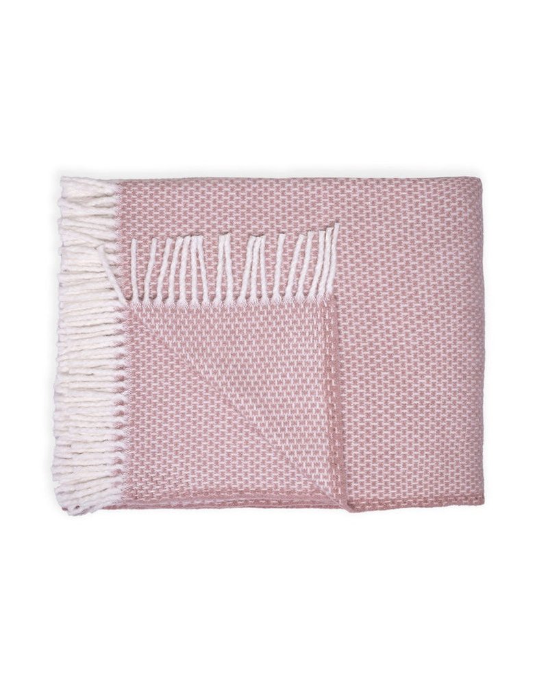 Soft Dusty Rose Links Pattern Throw Blanket HomeRoots