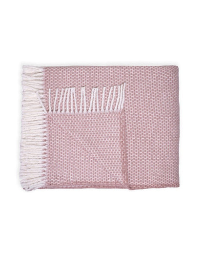 Soft Dusty Rose Links Pattern Throw Blanket HomeRoots