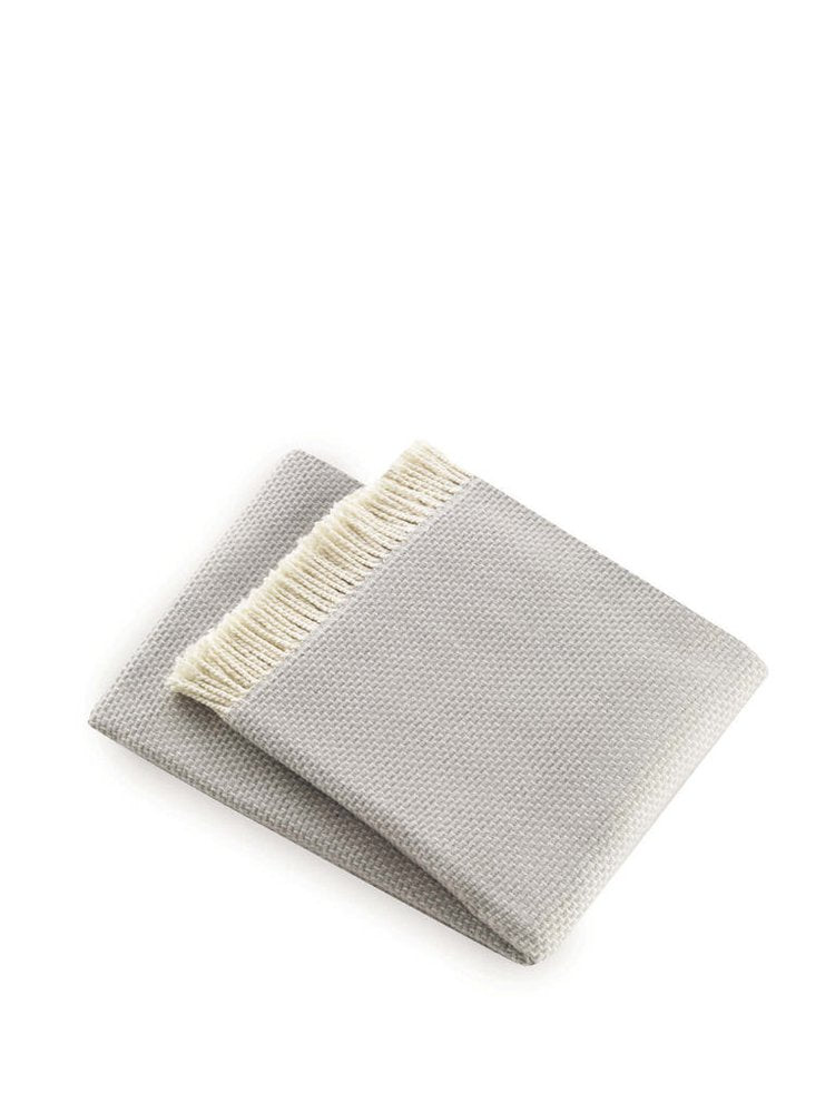 Soft Light Gray Links Pattern Throw Blanket HomeRoots