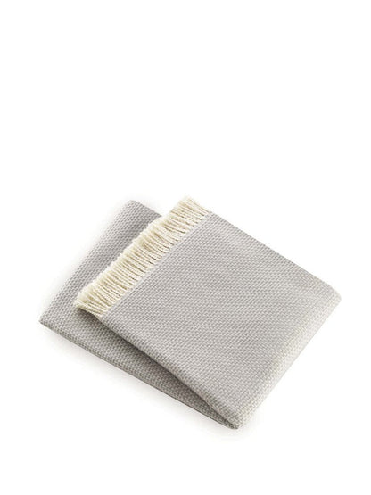 Soft Light Gray Links Pattern Throw Blanket HomeRoots