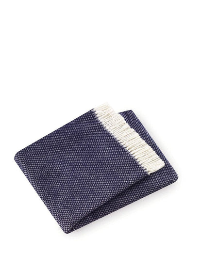 Soft Navy Blue Links Pattern Throw Blanket HomeRoots