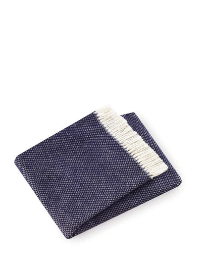 Soft Navy Blue Links Pattern Throw Blanket HomeRoots
