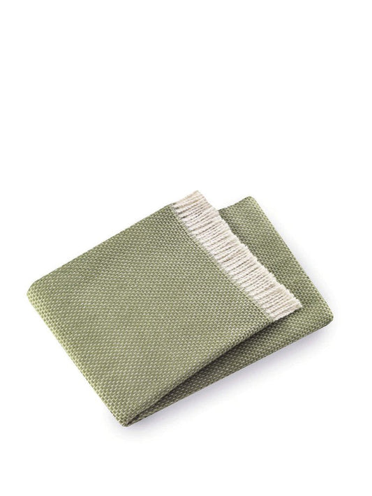 Soft Olive Green Links Pattern Throw Blanket HomeRoots