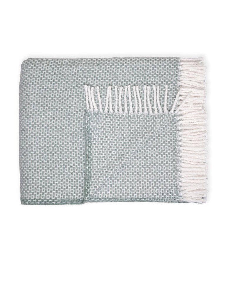 55" X 70" Sage Cotton Blend Woven Throw Blanket HomeRoots