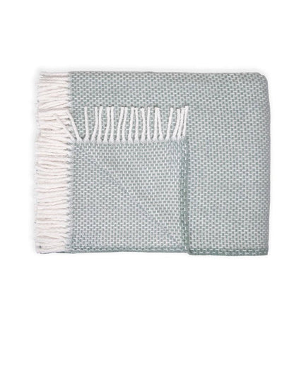55" X 70" Sage Cotton Blend Woven Throw Blanket HomeRoots