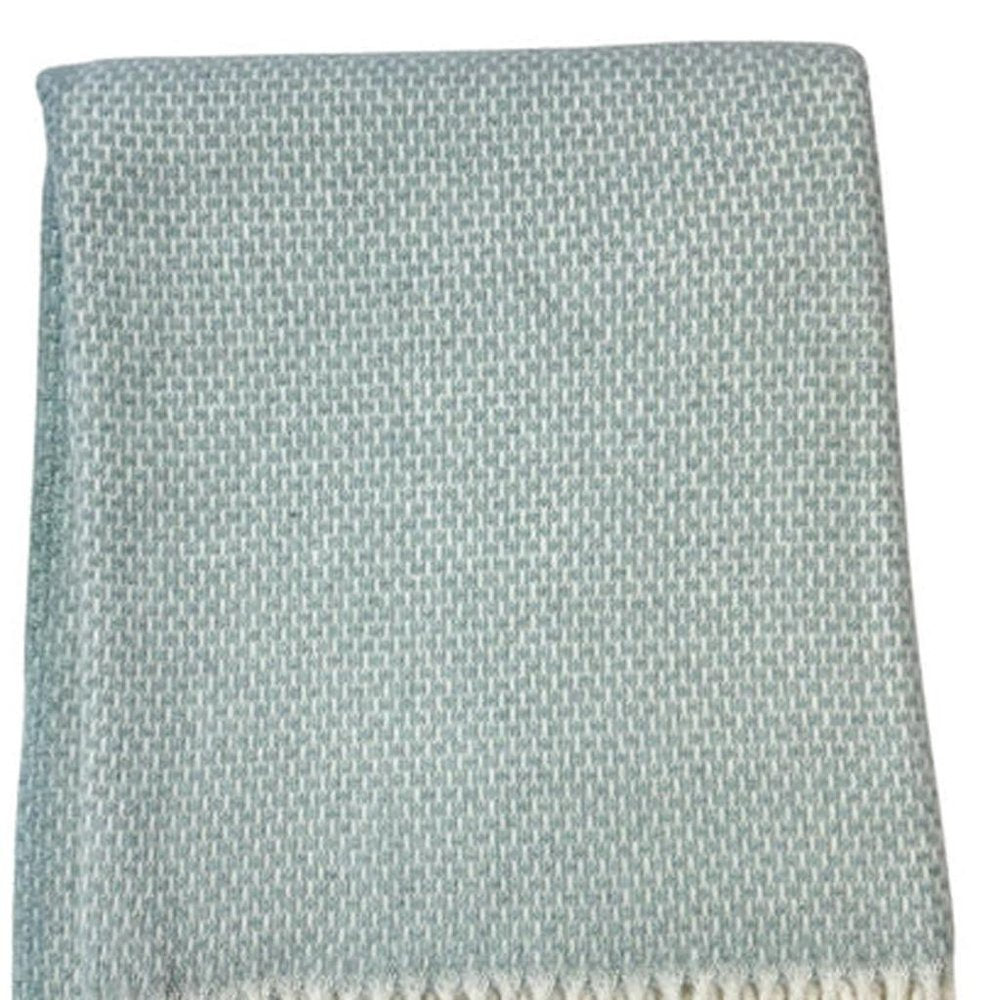 Soft Sky Blue Links Pattern Throw Blanket HomeRoots