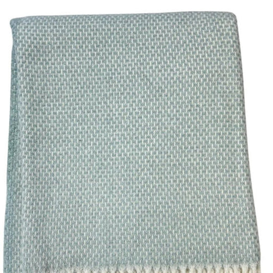 Soft Sky Blue Links Pattern Throw Blanket HomeRoots