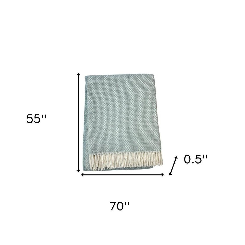 Soft Sky Blue Links Pattern Throw Blanket HomeRoots