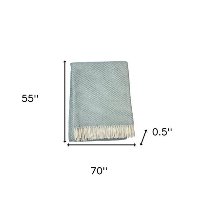 Soft Sky Blue Links Pattern Throw Blanket HomeRoots
