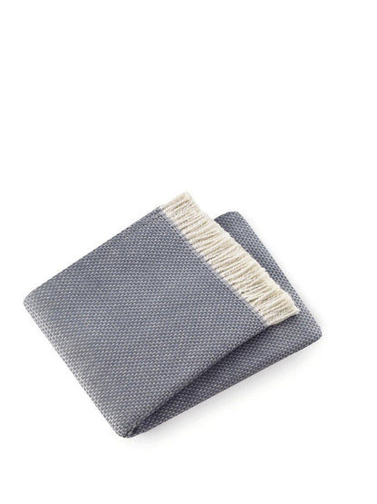 Soft Slate Gray Links Pattern Throw Blanket HomeRoots