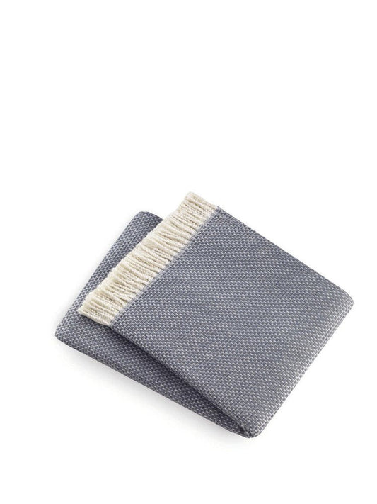Soft Slate Gray Links Pattern Throw Blanket HomeRoots