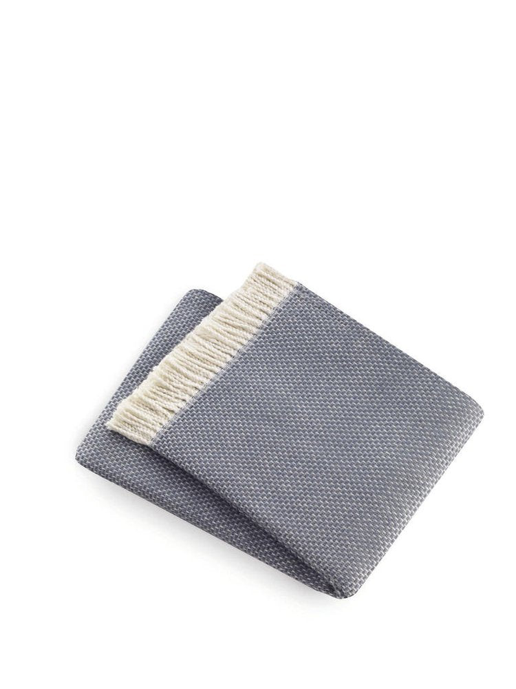 Soft Slate Gray Links Pattern Throw Blanket HomeRoots