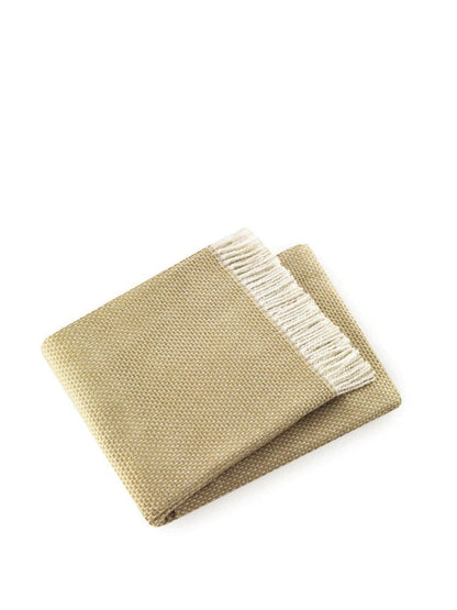 Soft Yellow Stone Links Pattern Throw Blanket HomeRoots