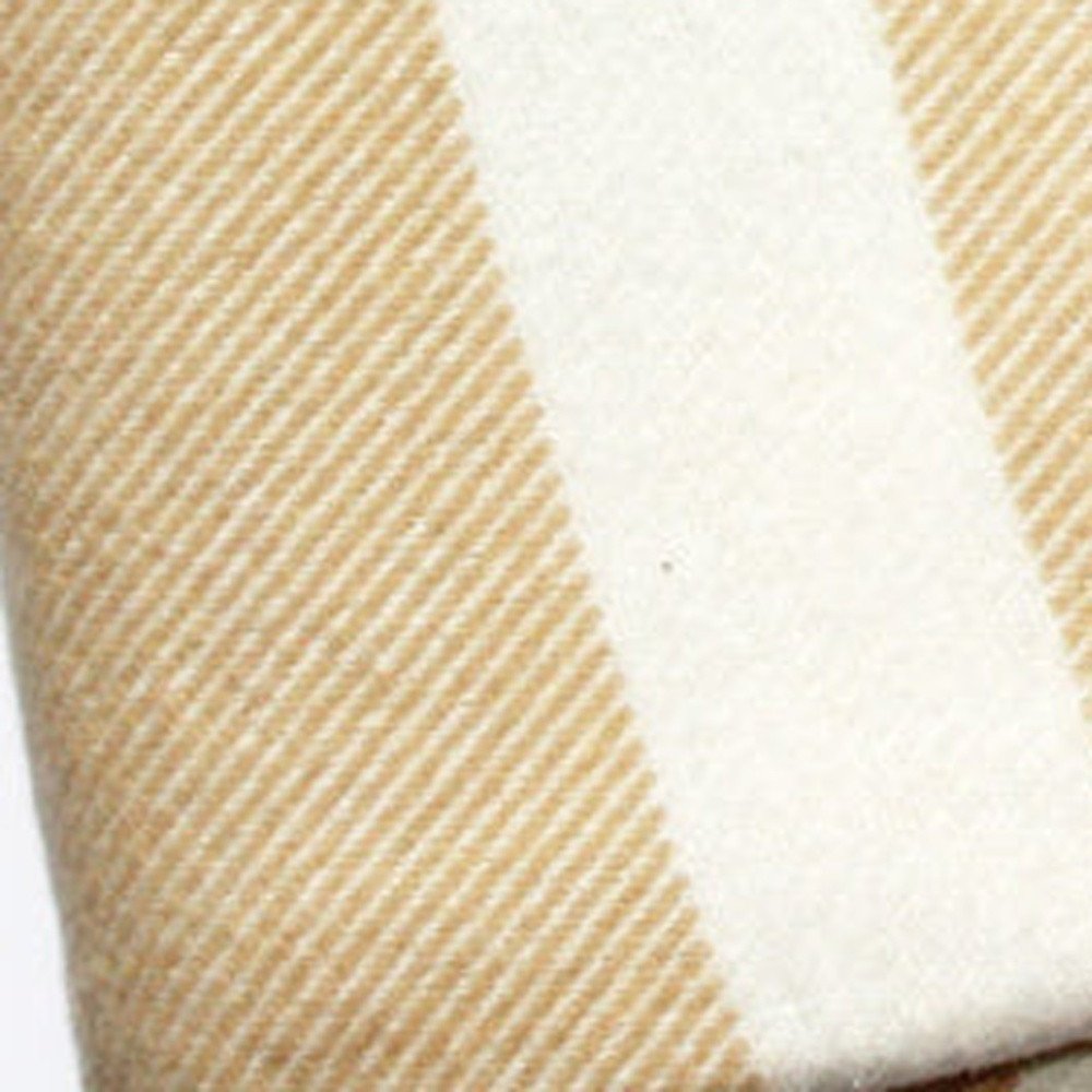 Plush Multi Beige Plaid Throw Blanket with Tassels HomeRoots