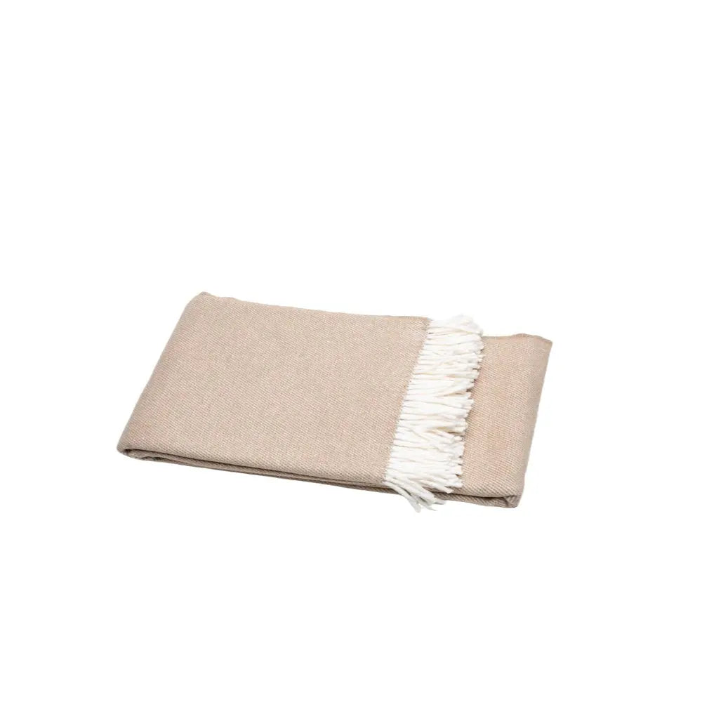 Stone Mini Dot Fringed Throw Blanket HomeRoots