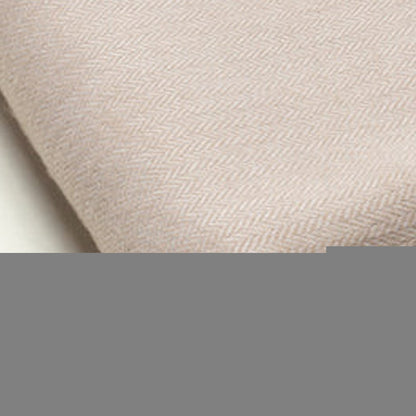 50" X 60" Light Brown Woven Herringbone Plush Throw Blanket with Tassels HomeRoots