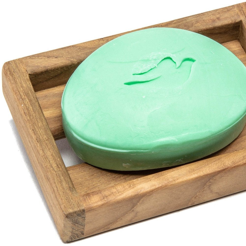 Traditional Solid Teak Vanity Soap Dish — view 4