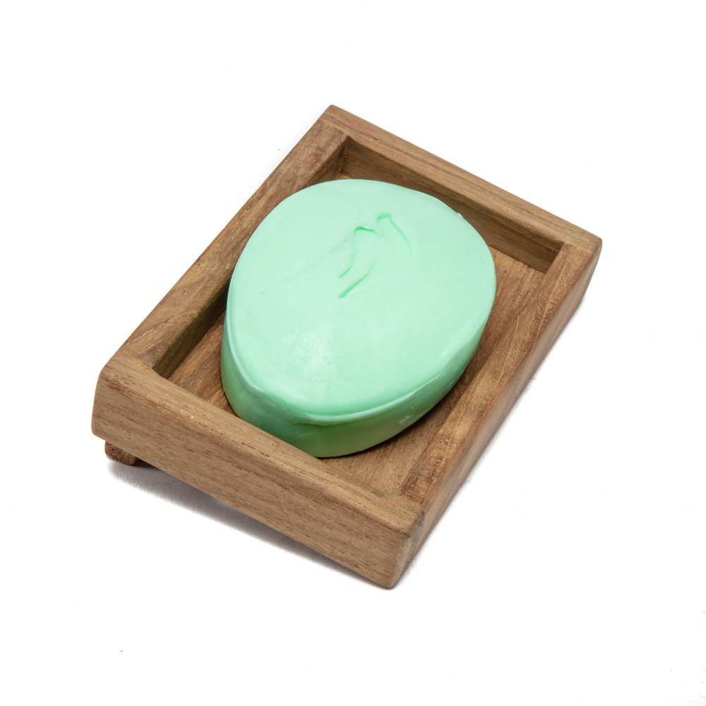 Traditional Solid Teak Wall Mount Soap Dish — view 1