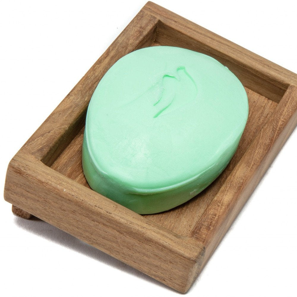 Traditional Solid Teak Wall Mount Soap Dish — view 8