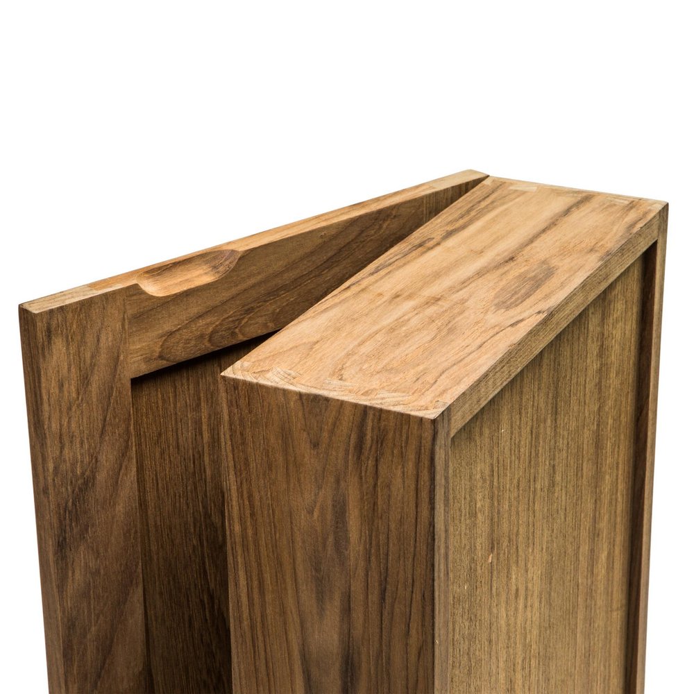 Solid Teak Mirrored Hanging Medicine Cabinet — view 4