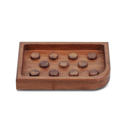 Designer Genuine Teak Soap Dish HomeRoots