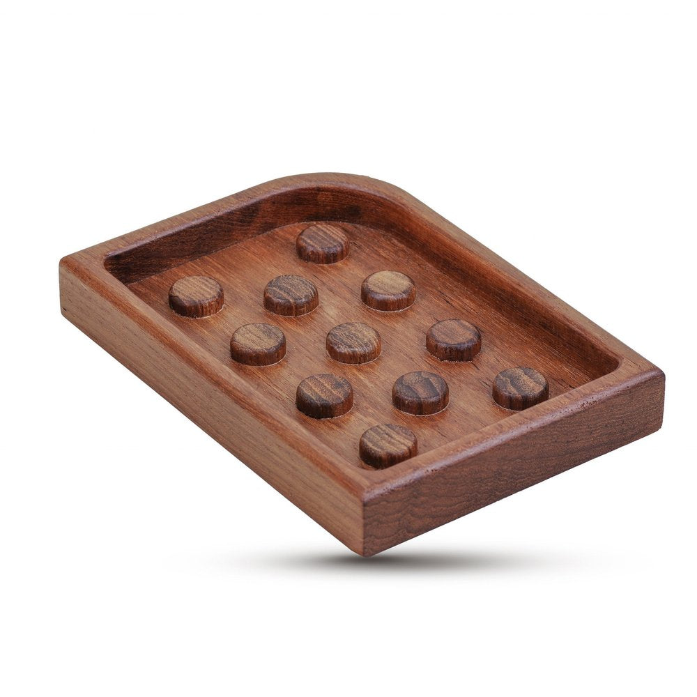 Designer Genuine Teak Soap Dish — view 3