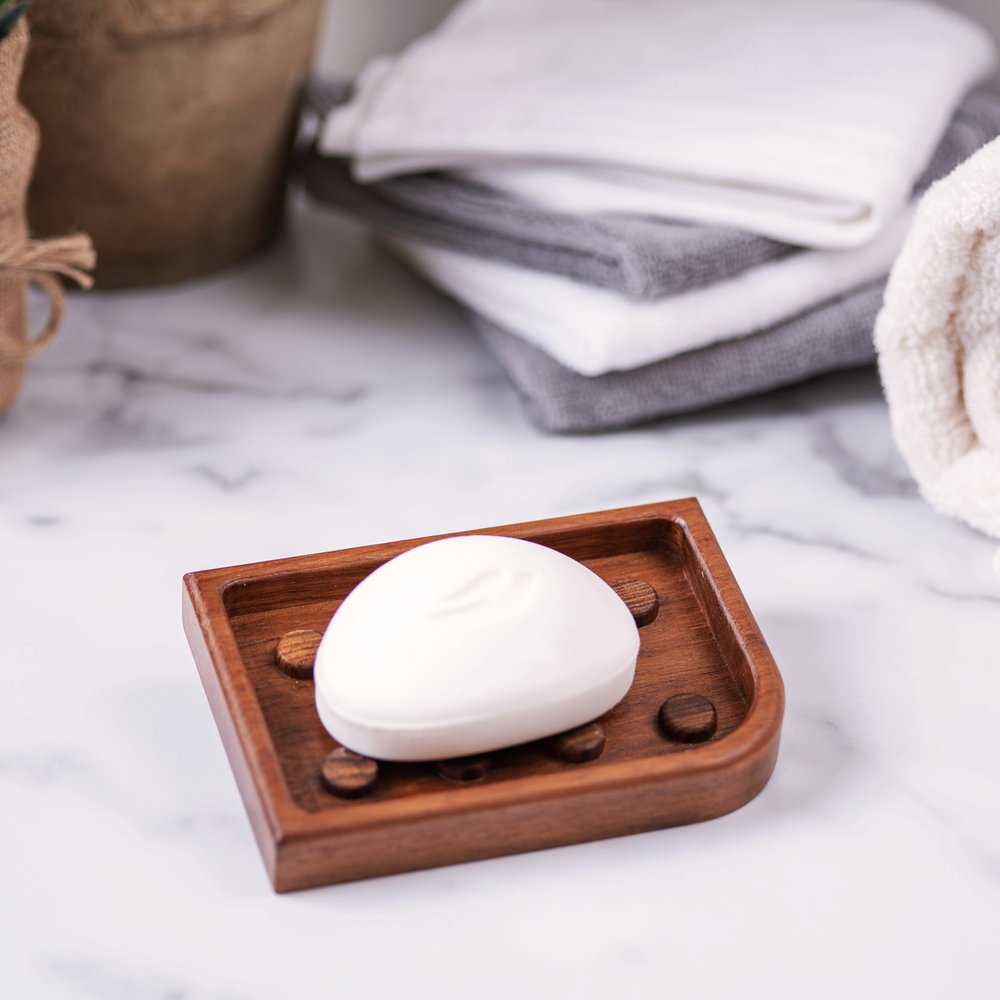 Designer Genuine Teak Soap Dish — view 4