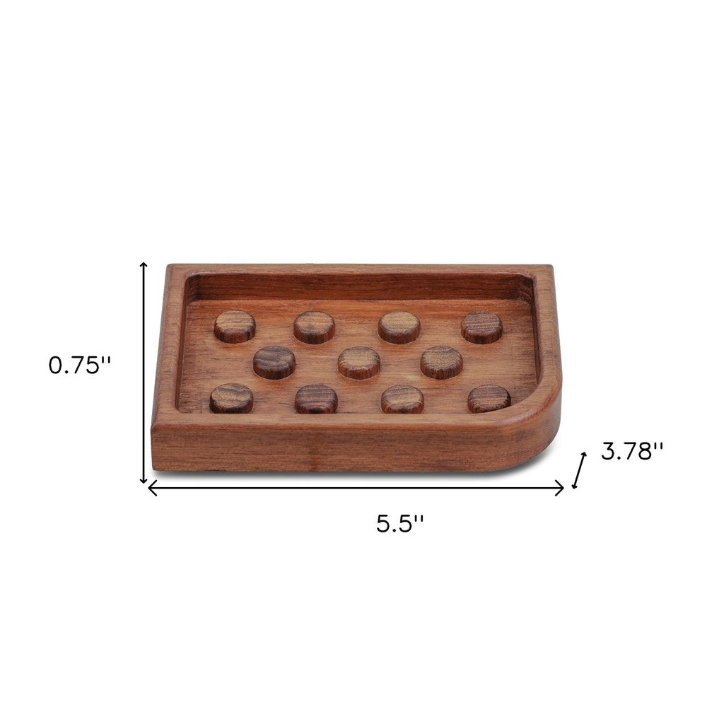 Designer Genuine Teak Soap Dish — view 6