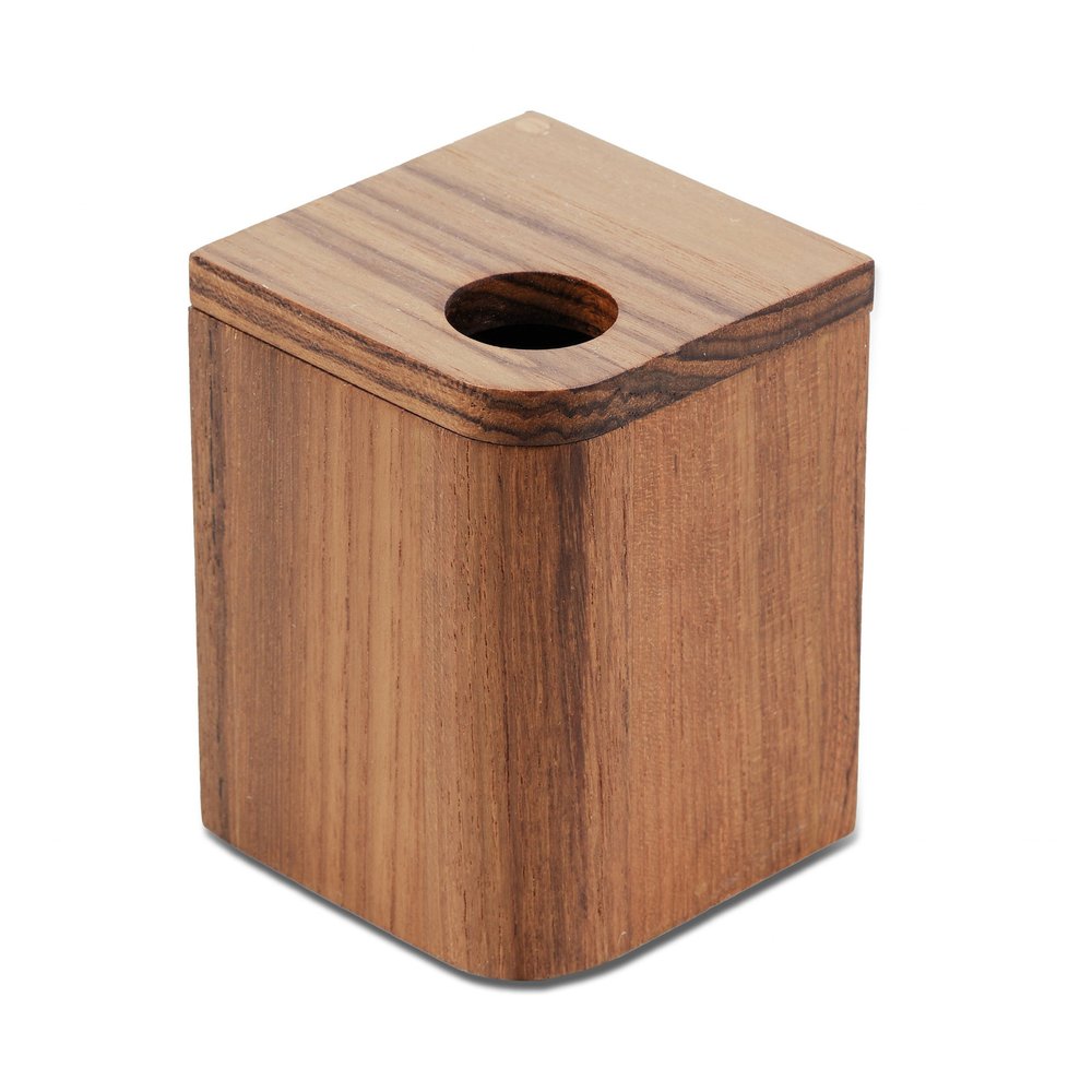 4" Brown Bathroom Storage Container — view 1