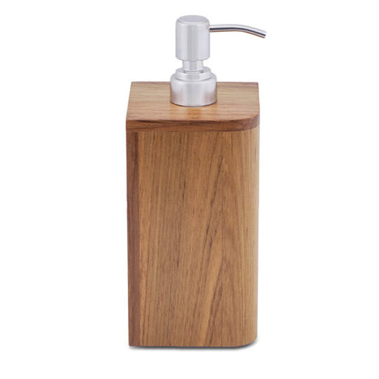 Designer Genuine Teak Soap Dispenser HomeRoots