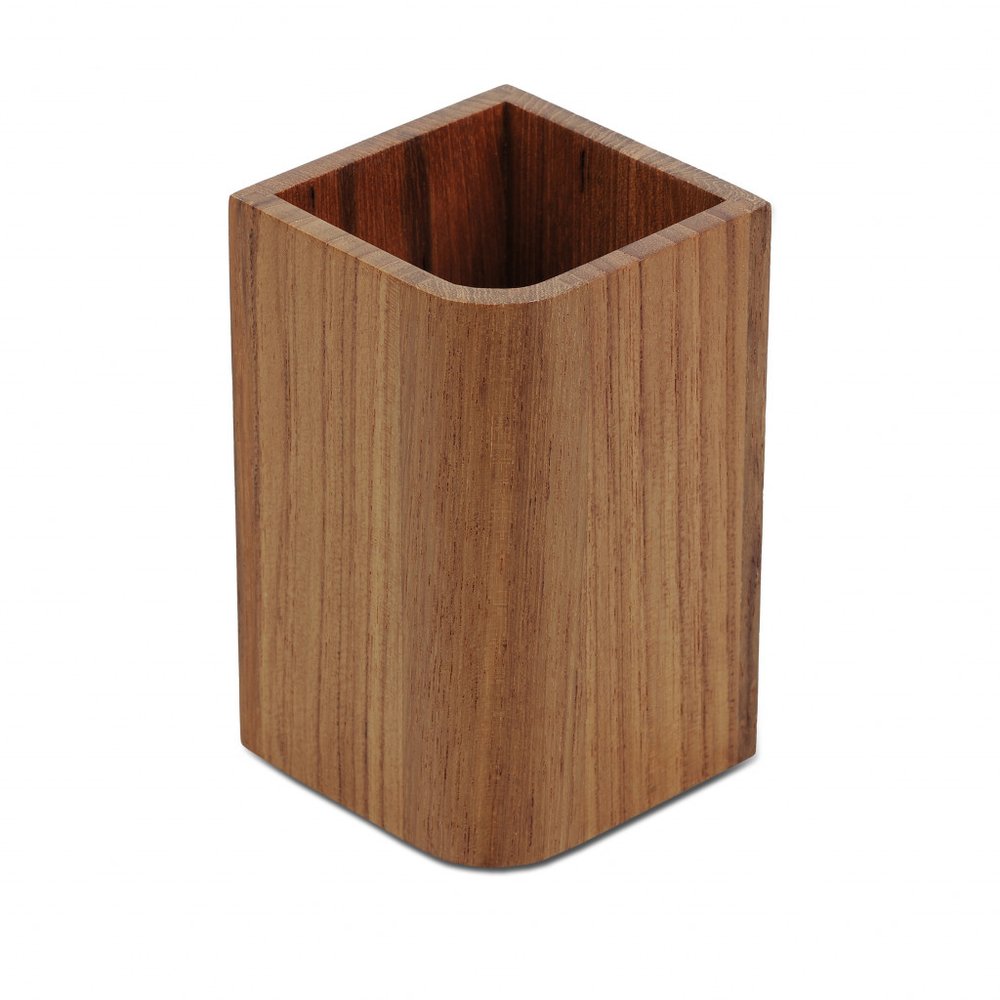Designer Genuine Teak Tumbler — view 1