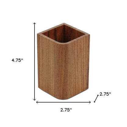 Designer Genuine Teak Tumbler HomeRoots