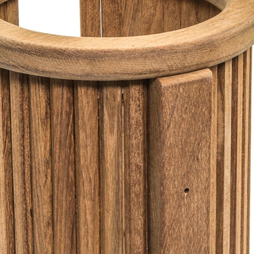 Traditional Solid Teak Toilet Paper Rack HomeRoots