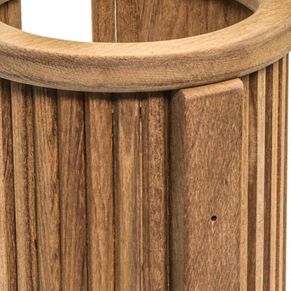 Traditional Solid Teak Toilet Paper Rack HomeRoots