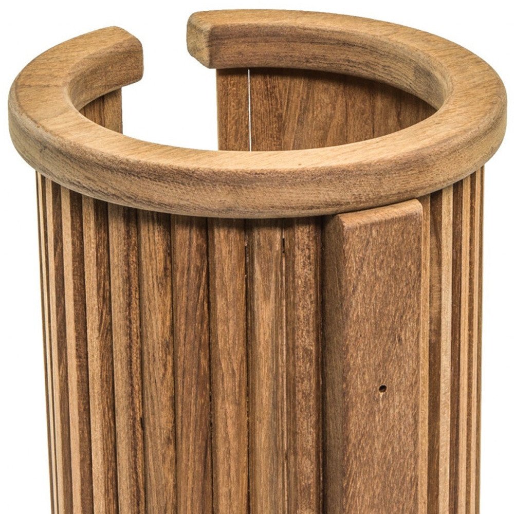 Traditional Solid Teak Toilet Paper Rack HomeRoots