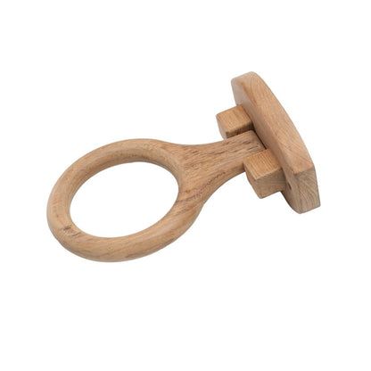 Traditional Solid Teak Heavy Duty Towel Ring HomeRoots
