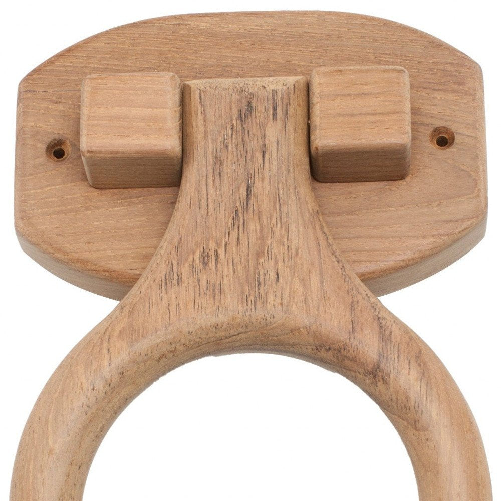 Traditional Solid Teak Heavy Duty Towel Ring HomeRoots