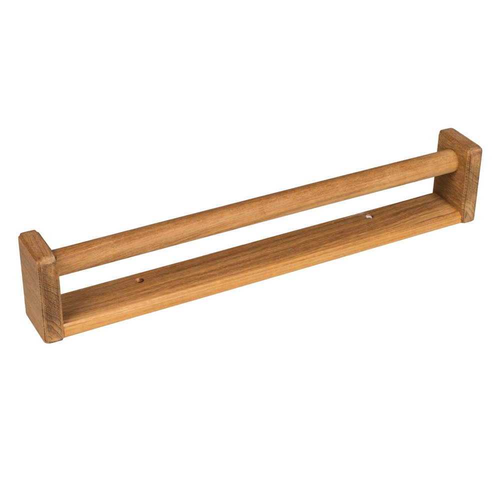 16" Traditional Solid Teak Towel Bar — view 3