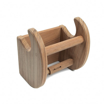 Traditional Solid Teak Magazine and Toilet Paper Holder HomeRoots