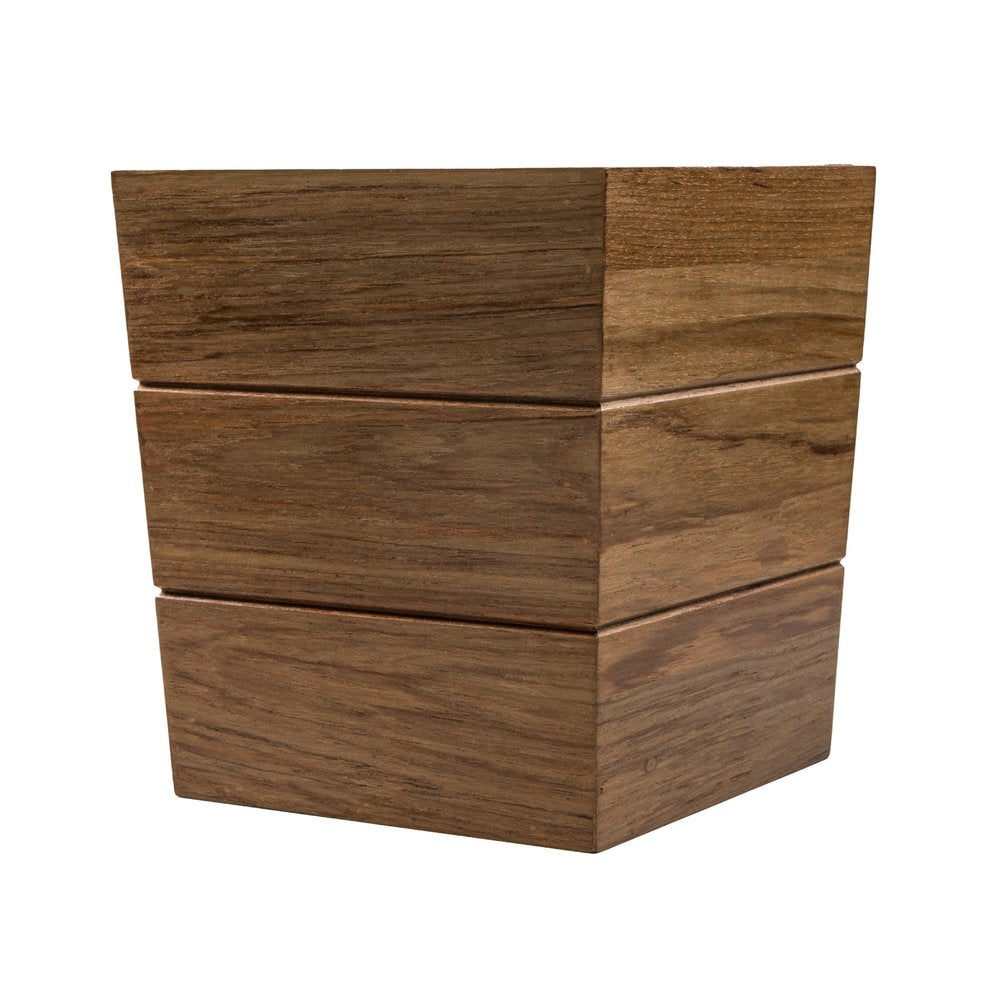 12" Brown Waste Basket — view 2