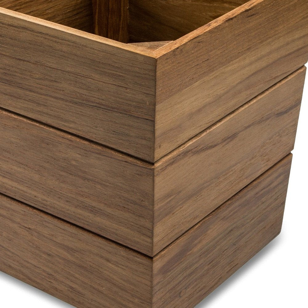 12" Brown Waste Basket — view 6
