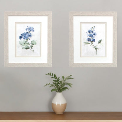 Set Of Two Farmhouse Perinwinkle White Framed Wall Art HomeRoots