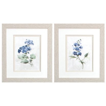 Set Of Two Farmhouse Perinwinkle White Framed Wall Art HomeRoots
