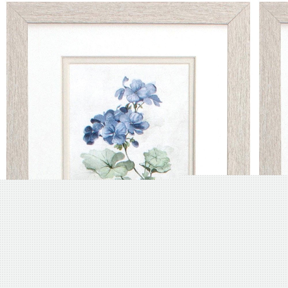 Set Of Two Farmhouse Perinwinkle White Framed Wall Art HomeRoots