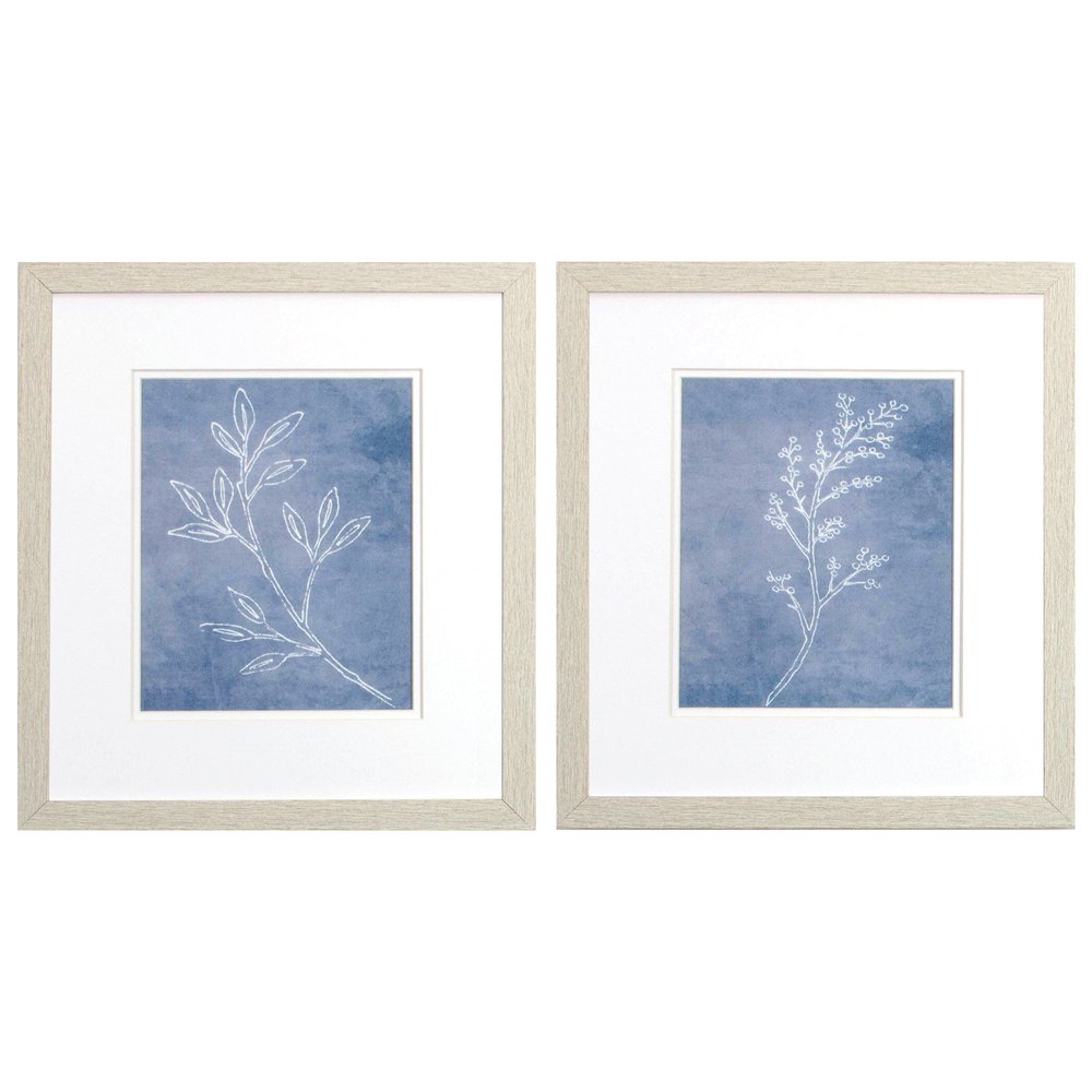 Set Of Two Branch Sketch White Framed Wall Art HomeRoots